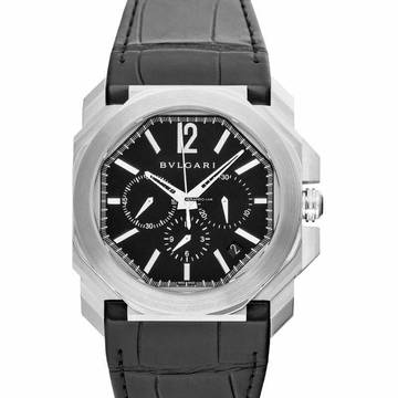  Bulgari Octo 102103 - Octo Automatic Black Dial Stainless Steel Men's Watch </h1> 