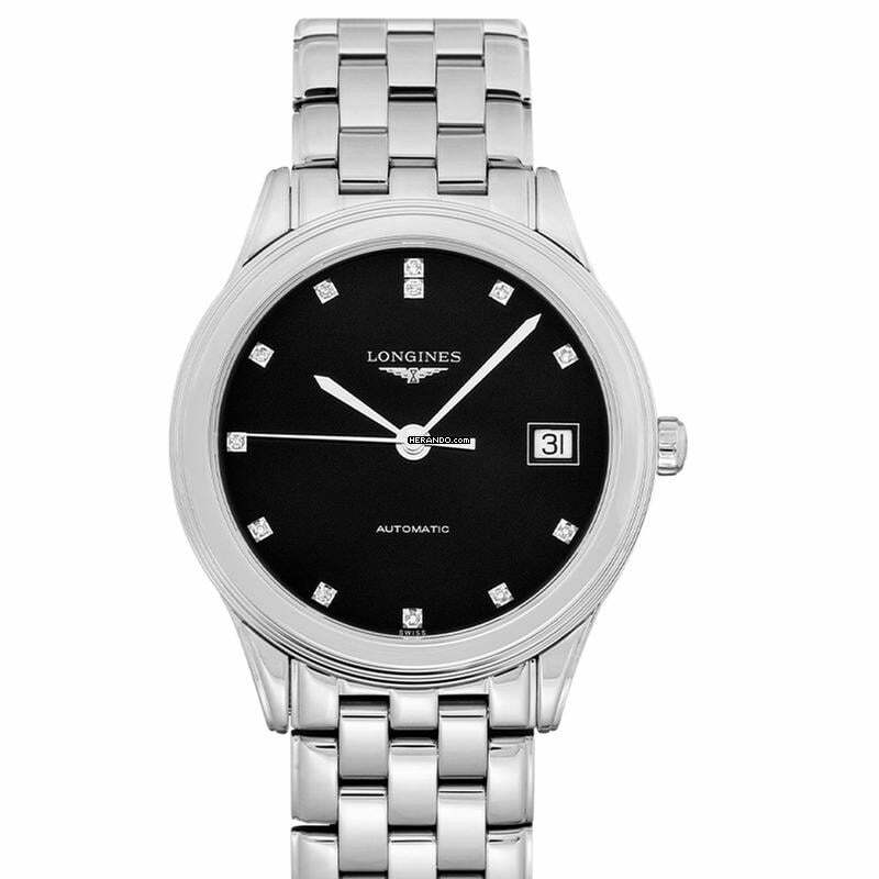 Longines Flagship L47744576 - Flagship Automatic Black Dial Stainless Steel Men's Watch </h1>