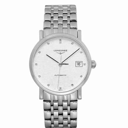  Longines Elegant L48094776 - The Longines Elegant Collection Automatic Silver Dial Stainless Steel Ladies W </h1> 