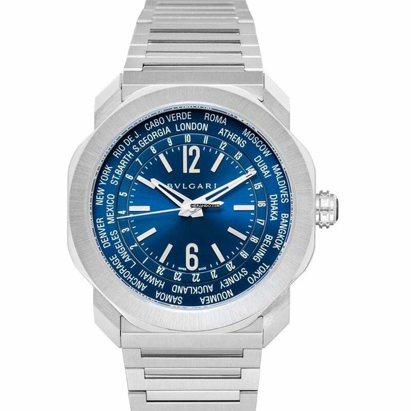Bulgari Octo 103481 - Octo Automatic Blue Dial Stainless Steel Men's Watch </h1>
