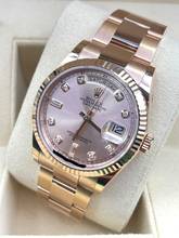 Thumbnail von Rolex Day-Date 36 Pink Sundust Diamond Dial NEW UNWORN 2022 Full Set Box&Papers </h1>