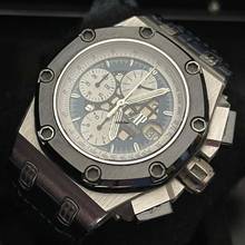 Thumbnail von Audemars Piguet Royal Oak Offshore Chronograph Barrichello II Ltd 150 pcs blue skeleton dial 2009 Platinum TOP </h1>
