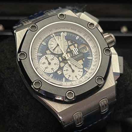  Audemars Piguet Royal Oak Offshore Chronograph Barrichello II Ltd 150 pcs blue skeleton dial 2009 Platinum TOP </h1> 