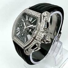 Thumbnail von Cartier Roadster 2618 Automatic 42mm Steel ~5.5TCW Diamond Watch </h1>