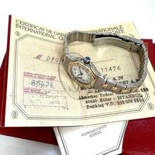 Thumbnail von Cartier Santos Octagon 25mm Automatic 2 Tone 0.32TCW Diamond Watch </h1>