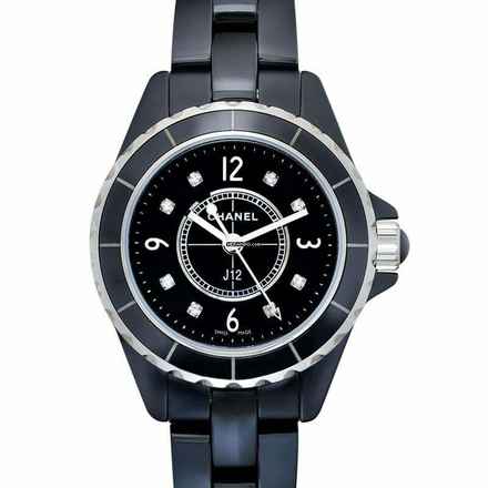  Chanel J12 H2569 - J12 Quartz Black Dial Ceramic Ladies Watch </h1> 