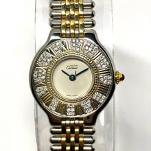 Thumbnail von Cartier 21 Must de Cartier Quartz 28mm 2 Tone Watch 0.41TCW Diamonds </h1>