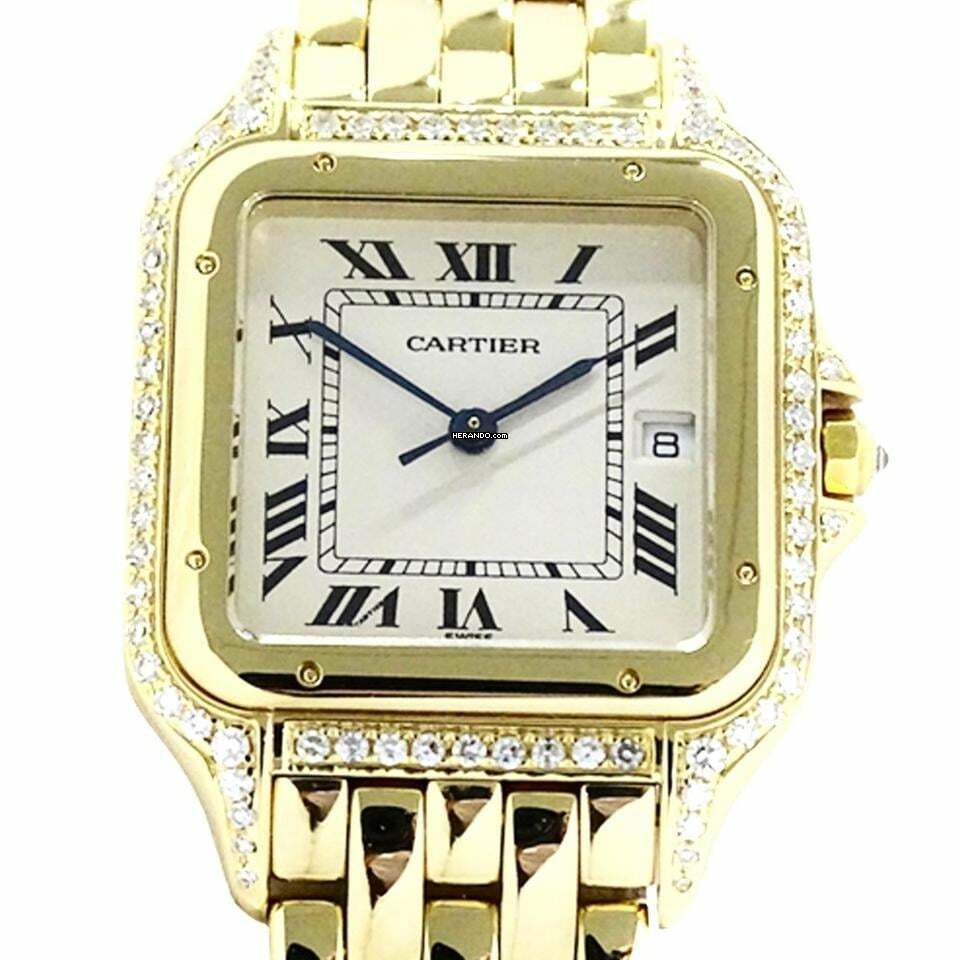 Cartier Panthère 27mm 18K Yellow Gold ~0.9TCW DIAMOND Watch </h1>