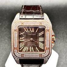Thumbnail von Cartier Santos 100 ROSEGOLD (XL Size) 18Kt Top Condition Box&papers </h1>