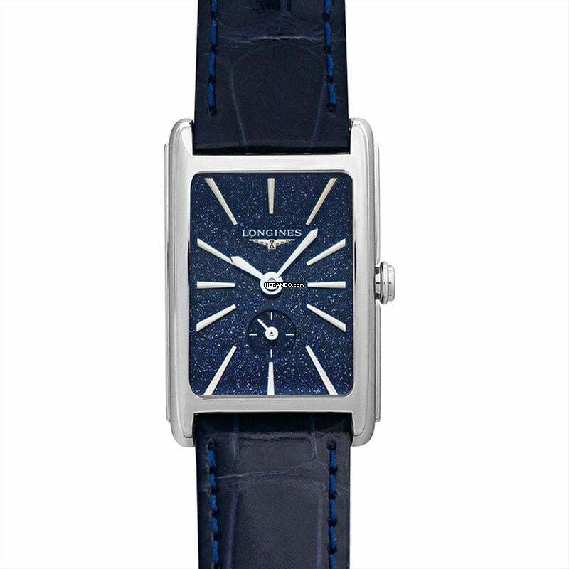 Longines DolceVita L52554932 - DolceVita Quartz Blue Dial Stainless Steel Ladies Watch </h1>