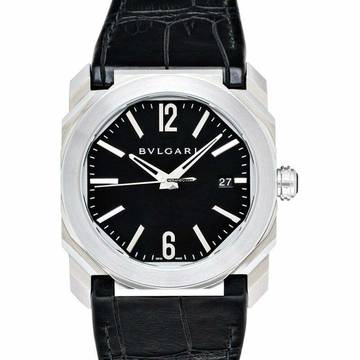  Bulgari Octo 102121 - Octo Automatic Black Dial Stainless Steel Men's Watch </h1> 