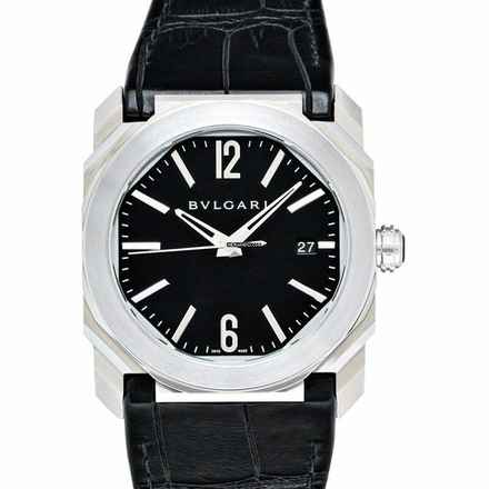  Bulgari Octo 102121 - Octo Automatic Black Dial Stainless Steel Men's Watch </h1> 