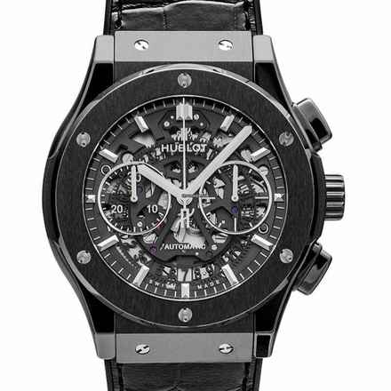  Hublot Classic Fusion Aerofusion 525.CM.0170.LR - Classic Fusion Aerofusion Black Magic Black Ceramic/Leather-Rubber 45mm </h1> 