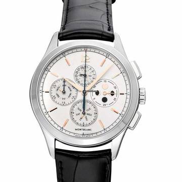  Montblanc Heritage Chronométrie 114875 - Heritage Chronometrie Automatic Silver-tone Dial Stainless Steel Men's Watch </h1> 