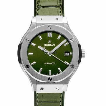  Hublot Classic Fusion 565.NX.8970.LR - Classic Fusion Automatic Green Dial Titanium Men's Watch </h1> 