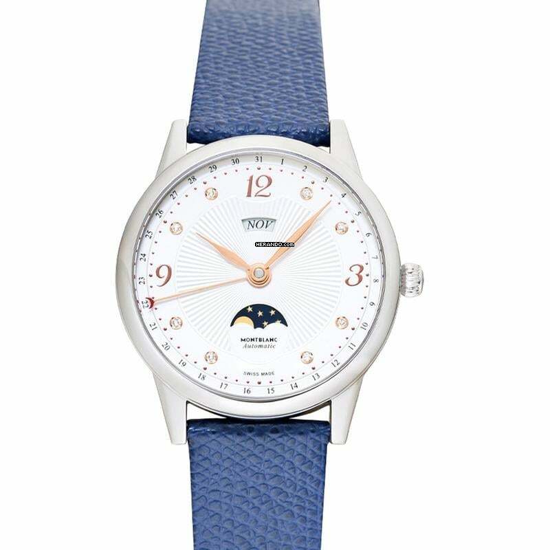 Montblanc Bohème 119938 - Bohème Automatic White Dial Stainless Steel Ladies Watch </h1>