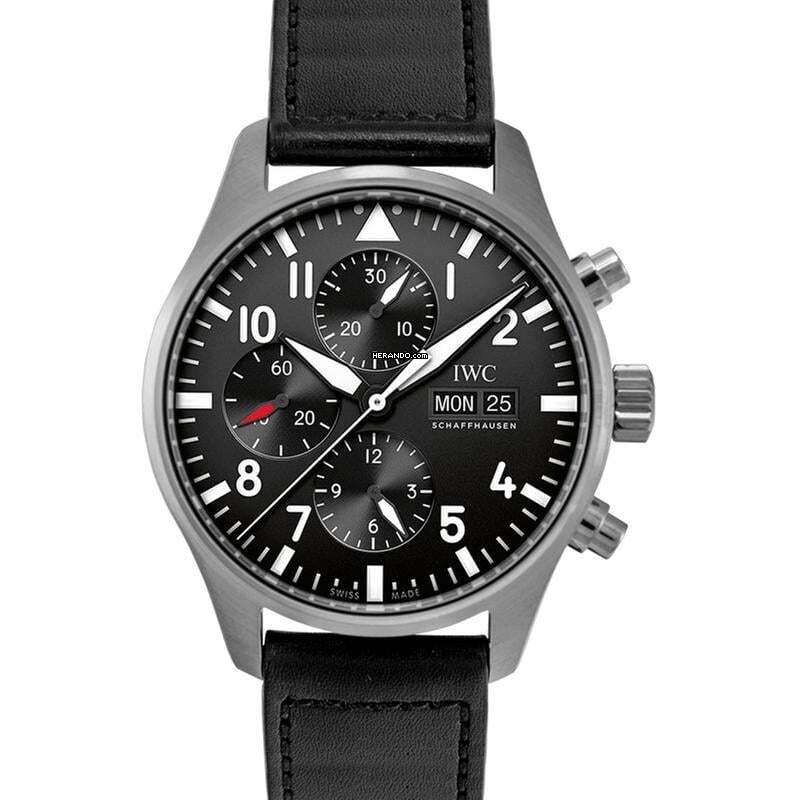 IWC Fliegeruhr Chronograph IW377709 - Pilot's Watch Chronograph Automatic Black Dial Unisex Watch </h1>