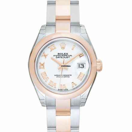  Rolex Lady-Datejust 279161 - Lady-Datejust 28 Rolesor Rose Domed / Oyster / White Roman </h1> 
