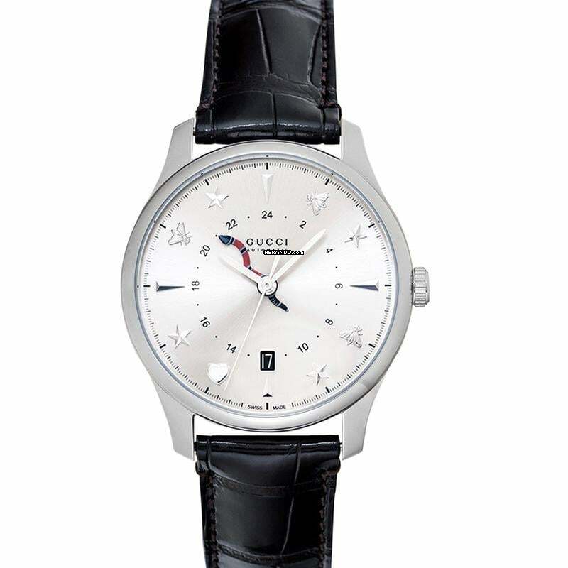 Gucci G-Timeless YA126332 - G-Timeless Automatic Silver Dial Stainless Steel Men's Watch </h1>