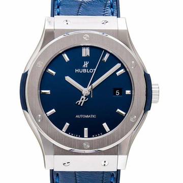  Hublot Classic Fusion Blue 542.NX.7170.LR - Classic Fusion Titanium Blue Automatic Blue Dial Men's Watch </h1> 