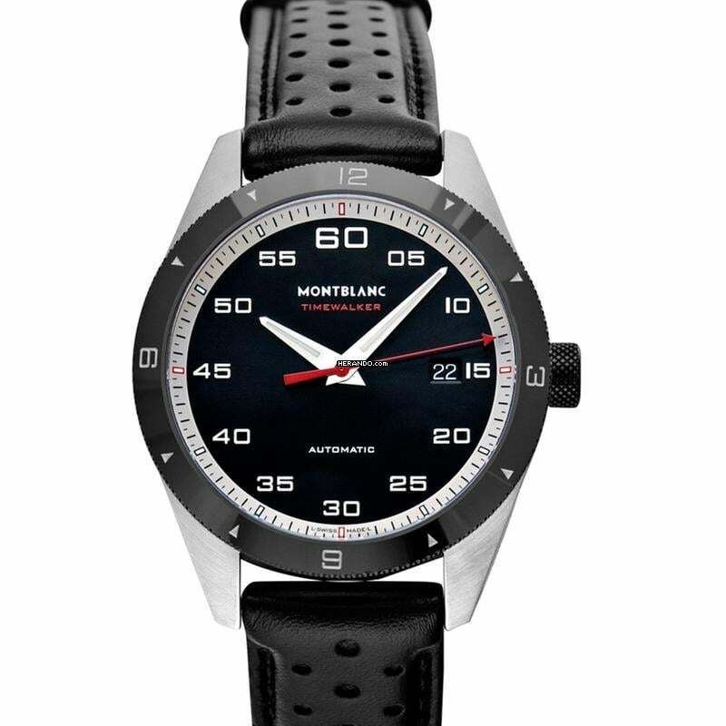 Montblanc Timewalker 116061 - TimeWalker Automatic Black Dial Stainless Steel Men's Watch </h1>