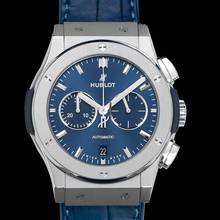 Thumbnail von Hublot Classic Fusion Chronograph 541.NX.7170.LR - Classic Fusion Blue Chronograph Titanium Automatic Blue Dial Men's Watch </h1>
