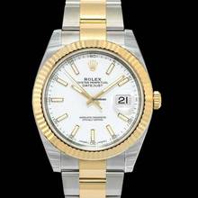 Thumbnail von Rolex Datejust 41 126333 - Datejust 41 Rolesor Yellow Fluted / Oyster / White </h1>
