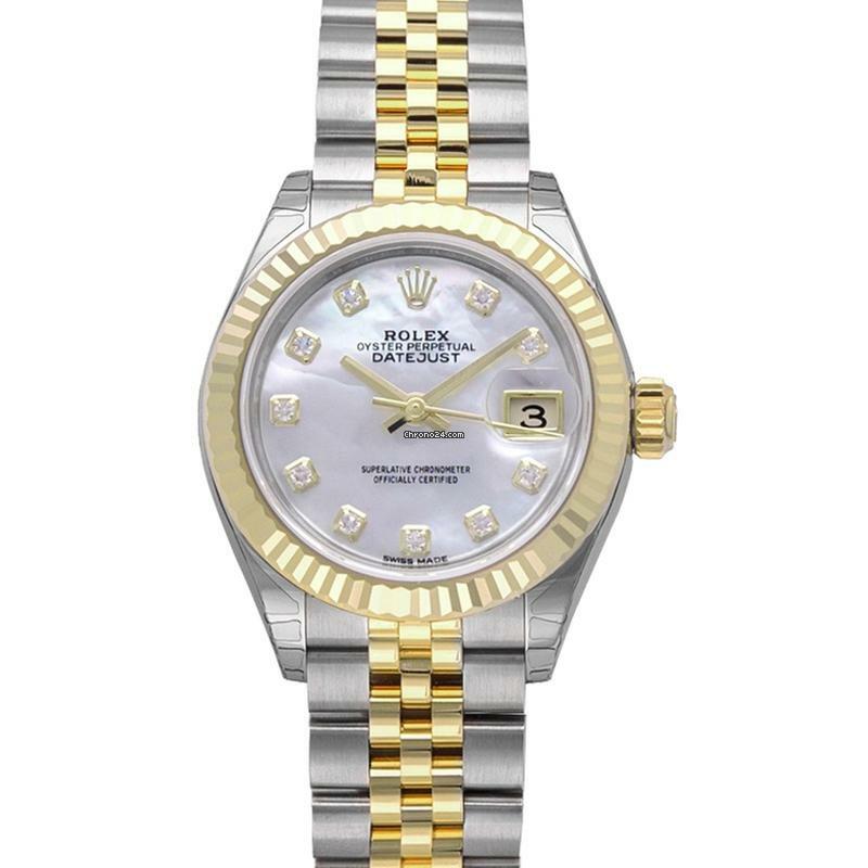 Rolex Lady-Datejust 279173 G - Lady-Datejust 28 White MOP Steel/18k Yellow Gold G 28mm </h1>
