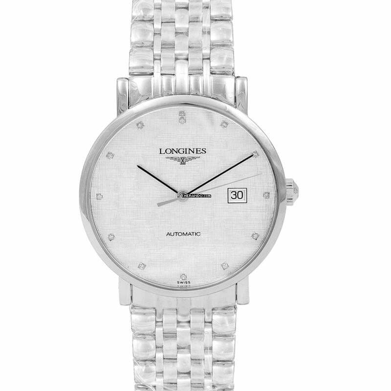 Longines Elegant L49104776 - The Longines Elegant Collection Automatic Silver Dial Diamond Hour Marker Men' </h1>