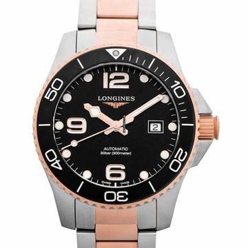  Longines HydroConquest L37823587 - HydroConquest Automatic Black Dial Stainless Steel Men's Watch </h1> 