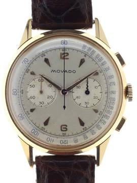  Movado Gents manual wind Wristwatch Chronograph </h1> 