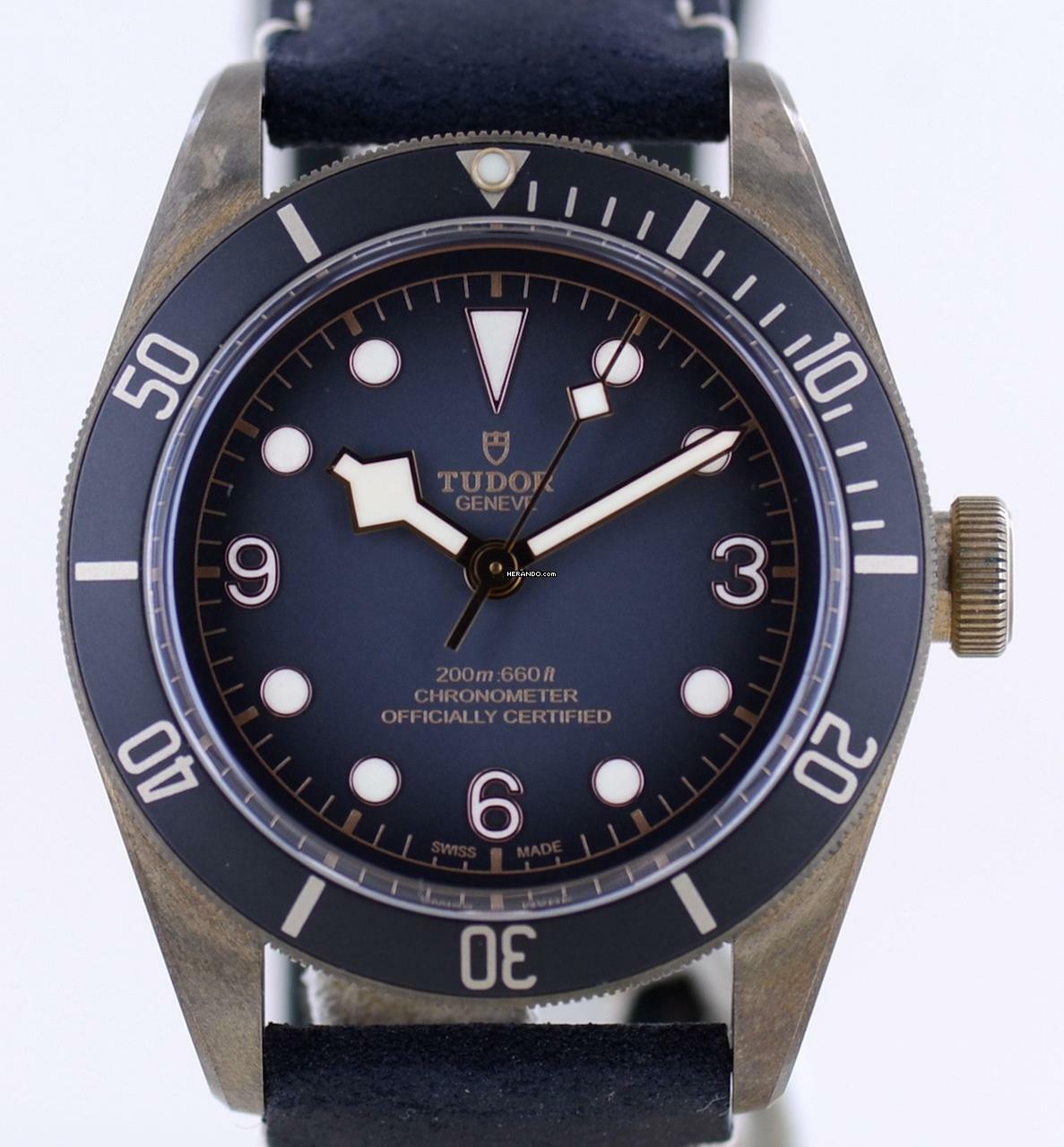 Tudor Black Bay Bronze grey Dial Top LC100 Cool 2019 B+P Lederband </h1>