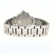 Thumbnail von Cartier Pasha Quartz 27mm Steel 0.73TCW DIAMOND Watch Pink Dial </h1>