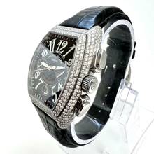 Thumbnail von Franck Muller Conquistador Chronograph Automatic 35mm Steel 5.2TCW Diamond Watch </h1>