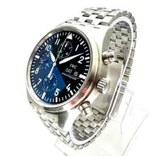 Thumbnail von IWC Fliegeruhr Chronograph SCHAFFHAUSEN PILOT Chronograph Day Date Automatic 42mm Steel Watch </h1>