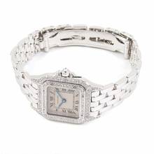 Thumbnail von Cartier Panthère Quartz 23mm 18K White Gold ~1TCW DIAMOND Watch </h1>