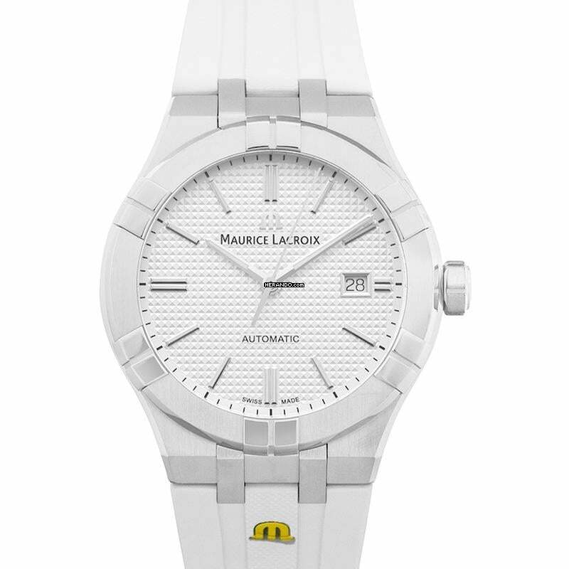 Maurice Lacroix AIKON AI6008-SS000-130-2 - Aikon Automatic White Dial Stainless Steel Men's Watch </h1>