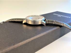 Thumbnail von Meistersinger Unomatik UM207 ZB grau Lederarmband grau mit Faltschließe deutsche Auslieferung </h1>