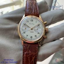 Thumbnail von Breitling Premier 777 chronograph first series rose gold 18KT 1946’s </h1>