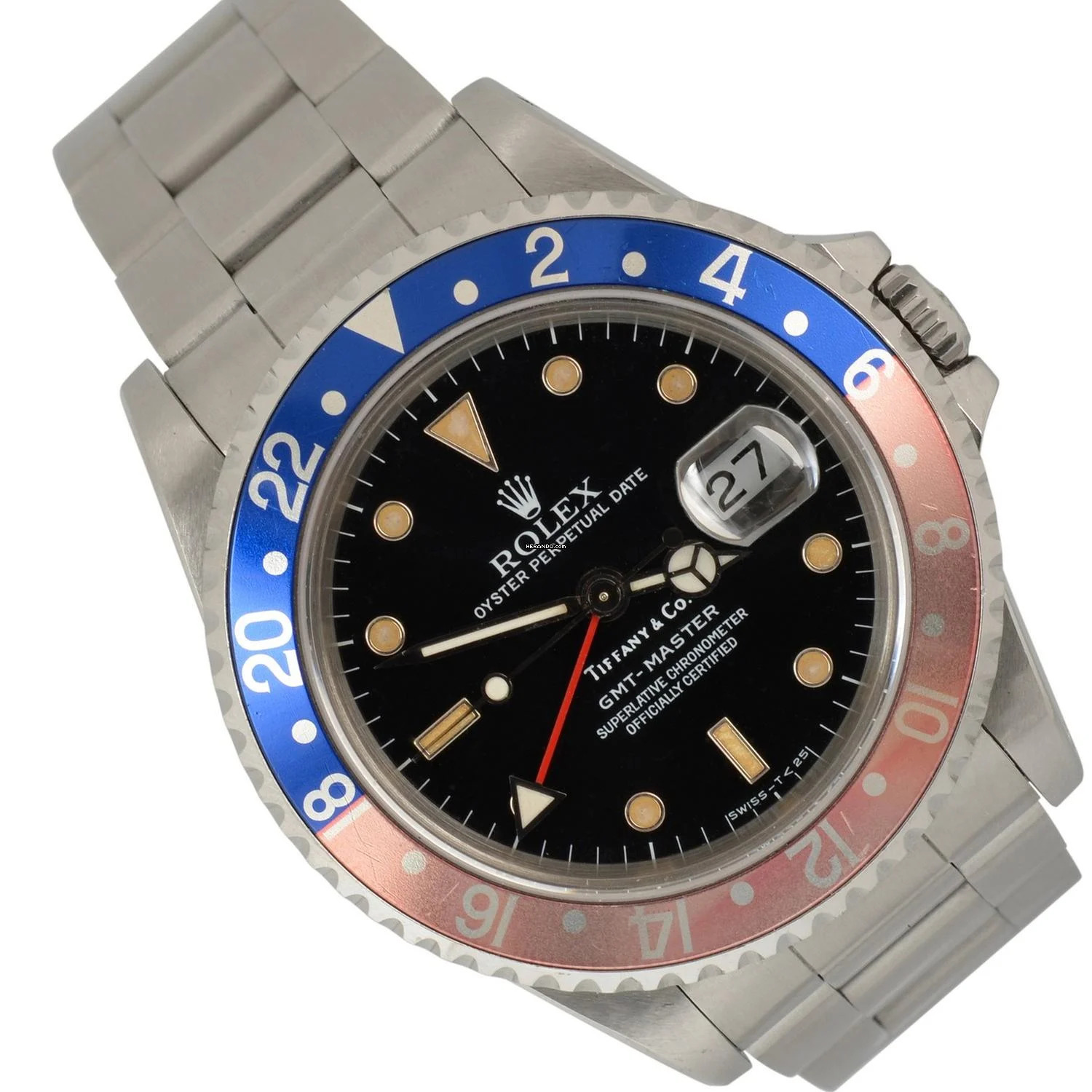 Rolex GMT-Master I 16700 Pepsi By Tiffany 1992’s Expertise Carlo Pergola </h1>