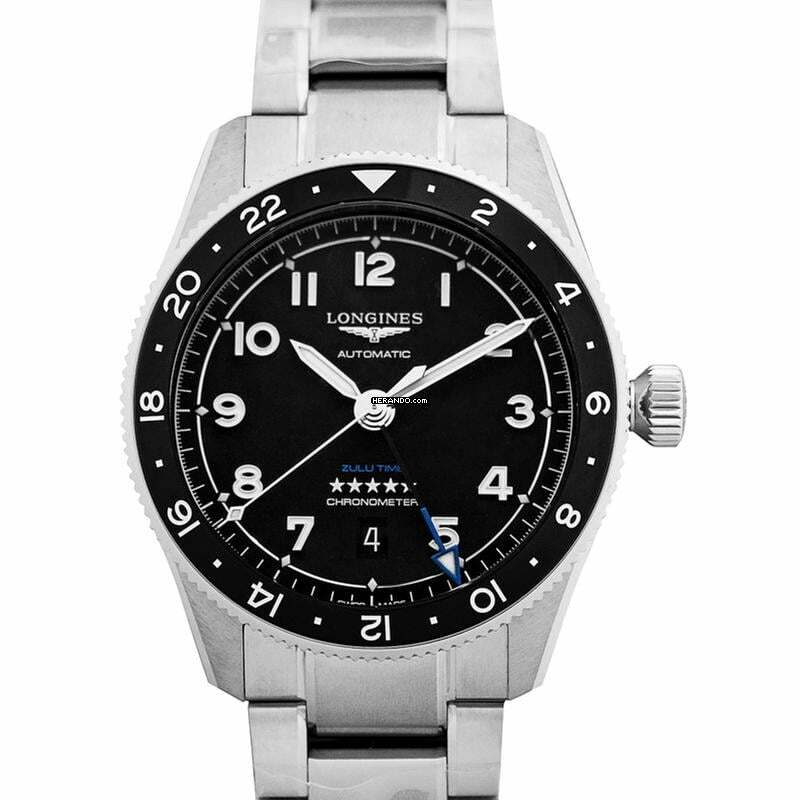 Longines Spirit L38124536 - Longines Spirit Automatic Black Dial Stainless Steel Men's Watch </h1>