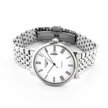 Thumbnail von Longines Elegant L49114116 - The Longines Elegant Collection Automatic White Dial Stainless Steel Men's Wat </h1>