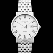 Thumbnail von Longines Elegant L49114116 - The Longines Elegant Collection Automatic White Dial Stainless Steel Men's Wat </h1>