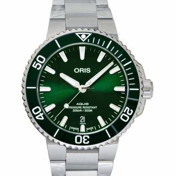  Oris Aquis 01 733 7766 4157-07 8 22 05PEB - Aquis Automatic Green Dial Stainless Steel Men's Watch </h1> 