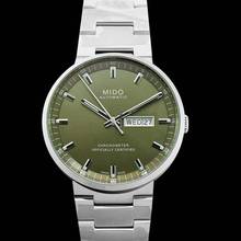 Thumbnail von Mido Commander M031.631.11.091.00 - Commander II Automatic Green Dial Stainless Steel Men's Watch </h1>