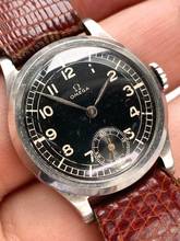 Thumbnail von Omega Rare Art Deco 30mm Ladys Damen Handwinding Unrestored Black Sector Dial </h1>