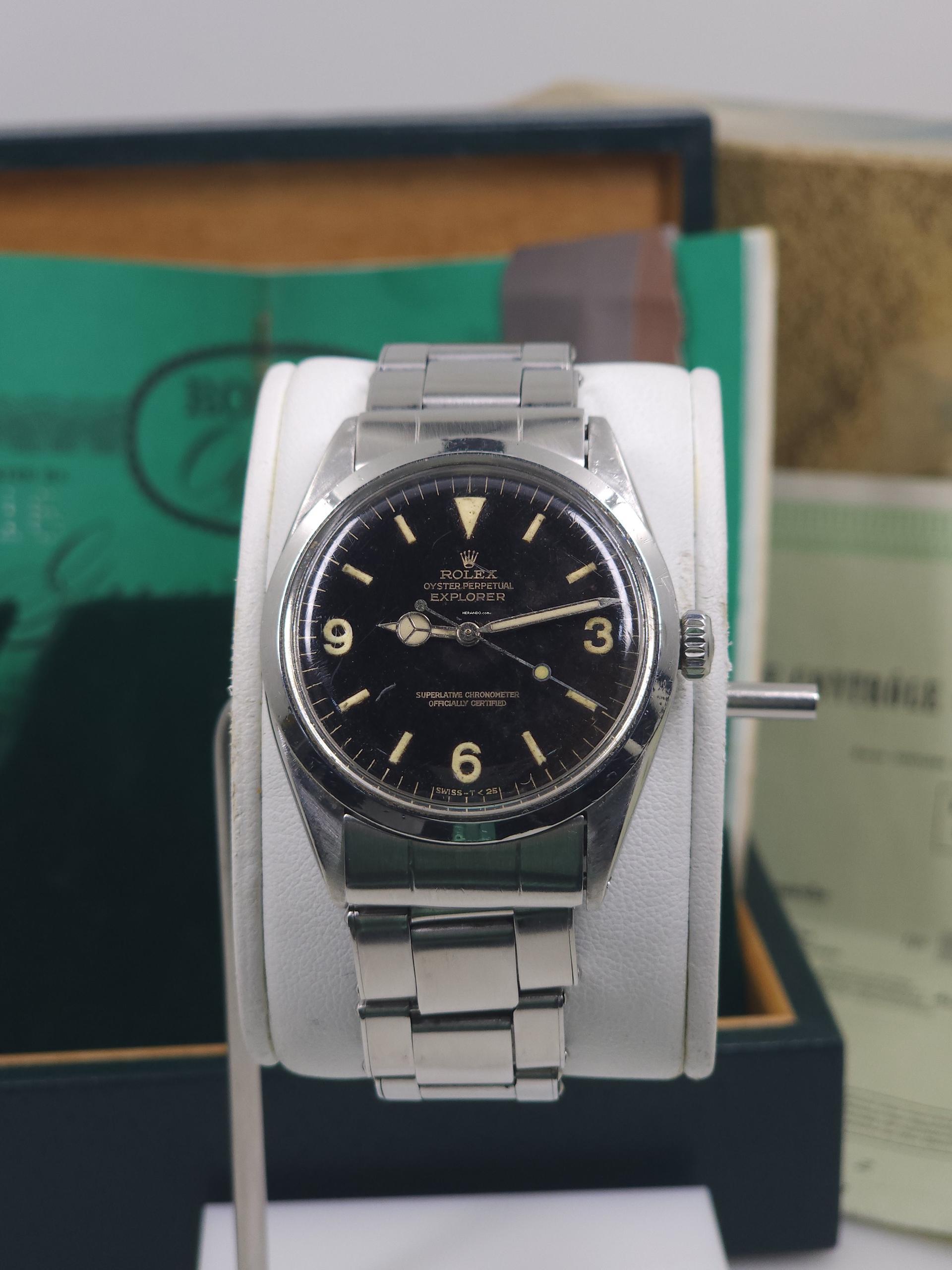 Rolex Explorer 1016 MK6 Gilt Dial 1966 Full Set