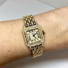 Thumbnail von Cartier Panthère 23mm Quartz 18K Yellow Gold ~1.7TCW DIAMOND Watch </h1>