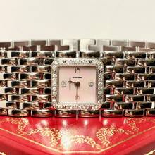 Thumbnail von Cartier Panthère RUBAN Quartz Steel 0.27TCW Diamond Watch Pink MOP Dial </h1>