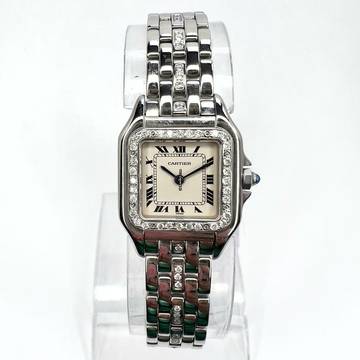  Cartier Panthère Quartz 23mm Steel 0.55TCW Diamond Watch </h1> 